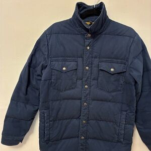 Rare Vintage 70s North Face Dark Blue Down Puffer Jacket S/M